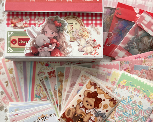 ミニ蛇腹ファイル おすそ分けファイル No.7 フレークシール付き