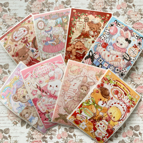 ミニ蛇腹ファイル おすそ分けファイル No.8 フレークシール付き