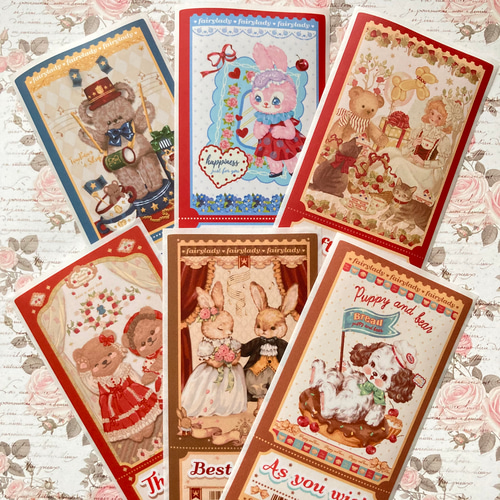 おすそ分けファイル ロリータ女の子 ミニ蛇腹ファイル おすそ分けファイル No.8 フレークシール付き