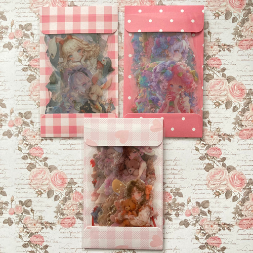 ミニ蛇腹ファイル おすそ分けファイル No.9 フレークシール付き