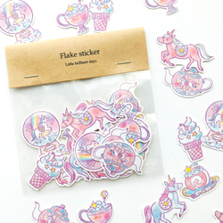 獨角獸雪花貼紙 | 獨角獸 [28 張] 第3張的照片