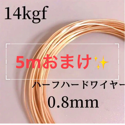 限定5 新春福袋2026 14kgf ハーフハードワイヤー 5種 合計80m 金具