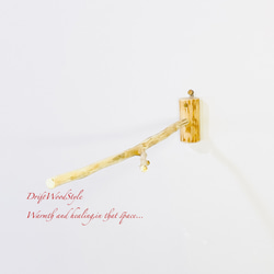 Y字の流木枝を使った小鳥の止まり木 インコの壁掛けパーチ ピン止め+ビス止め両タイプ N14 9枚目の画像