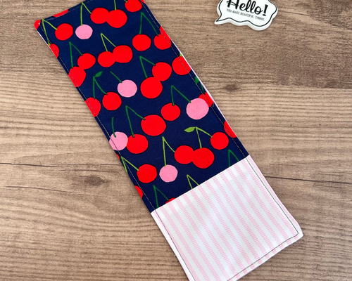 ハンドメイド　オーダー　入学　入園　水筒　カバー　さくらんぼ ハンドメイド オーダー 入学 入園 水筒 カバー さくらんぼ