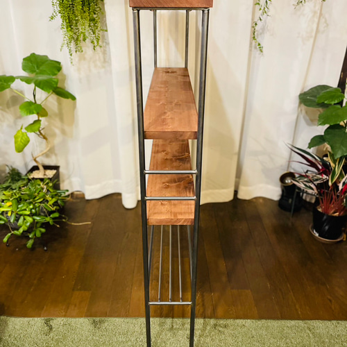 アイアン4段マルチラック 隙間収納 ハンドメイド インダストリアル