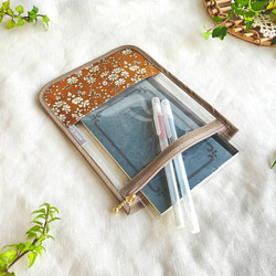 リバティのすっきりスリムなペンケース メドウテイルズ フレンチカラー