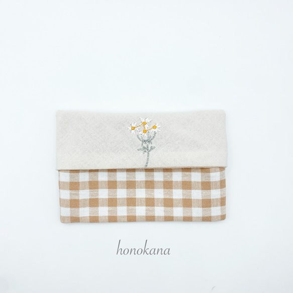 刺繍Mini flowerミニポケットティッシュケース その他入園グッズ