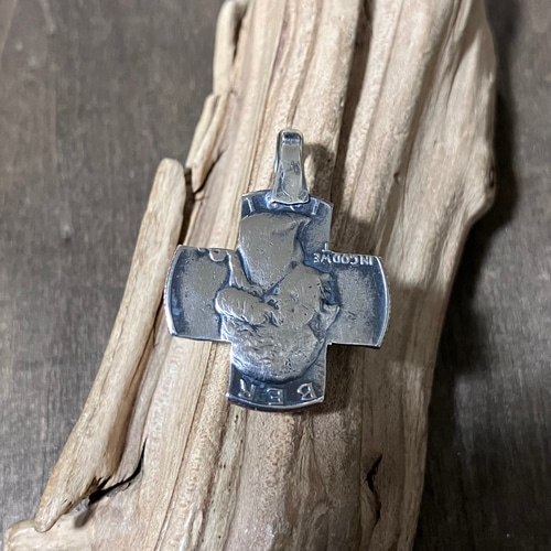 ビンテージ1960’sMEXタスコクロスターコイズコーラルシルバーペンダント ビンテージ1960'sMEXタスコクロスターコイズコーラルシルバーペンダント