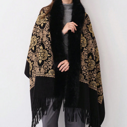 ふわふわモヘアの黒い三角ストール ふわふわモヘアの黒い三角ストール ストール ミクロ 通販 20360089