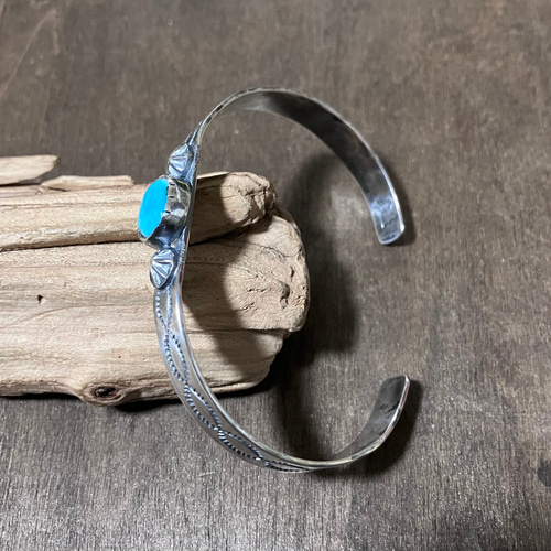 ロイストン ターコイズ シルバー バングル ブレスレット