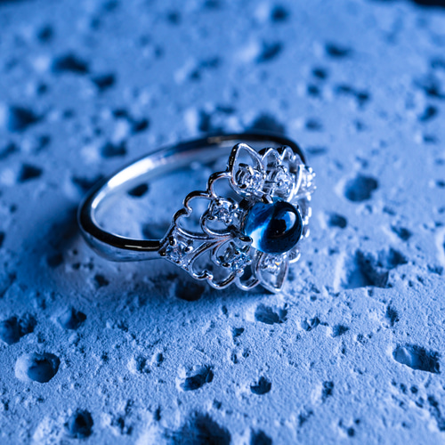 ロンドンブルートパーズ】レース ジルコニア SV925リング 選べるカラー