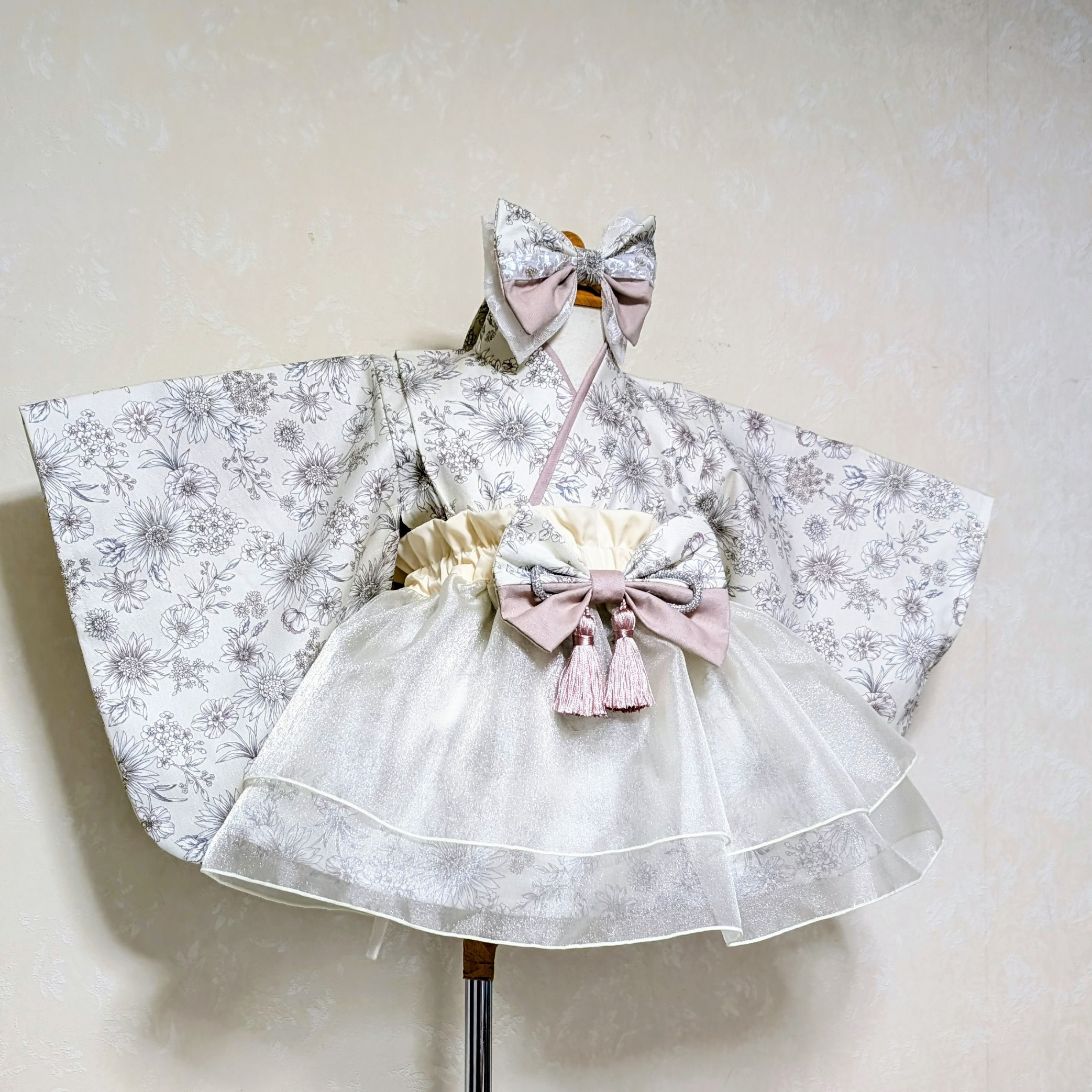 ベビー袴 2way/60～90cmサイズ