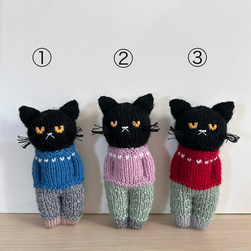 あみぐるみ 黒猫 手編み ハンドメイド ぬいぐるみ 編みぐるみ 猫 編みぐるみ 黒猫 ぬいぐるみ あみぐるみ みー 通販 20281710