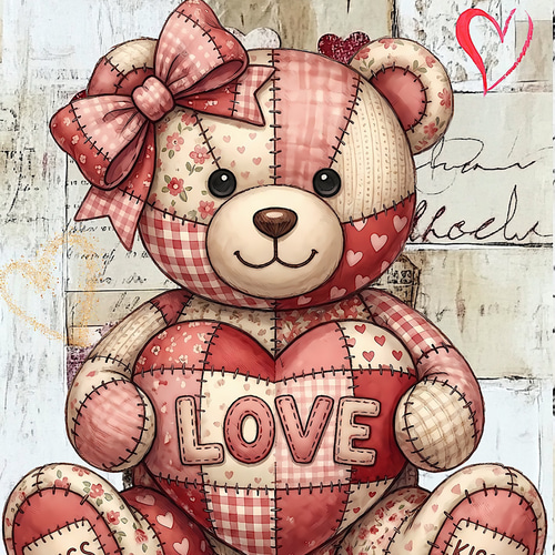 コレクション 可愛いねことくまパネル生地 ハンドメイド 可愛いねこと