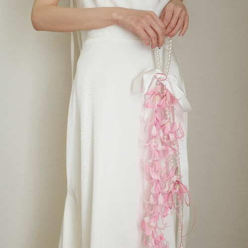 完成品】ダイヤモンドリリーのパールブーケ ブーケ fleur et cadeau