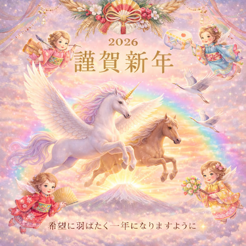 ユニコーン貴方のLOVEを信じるための小さなお守りキーリングセット