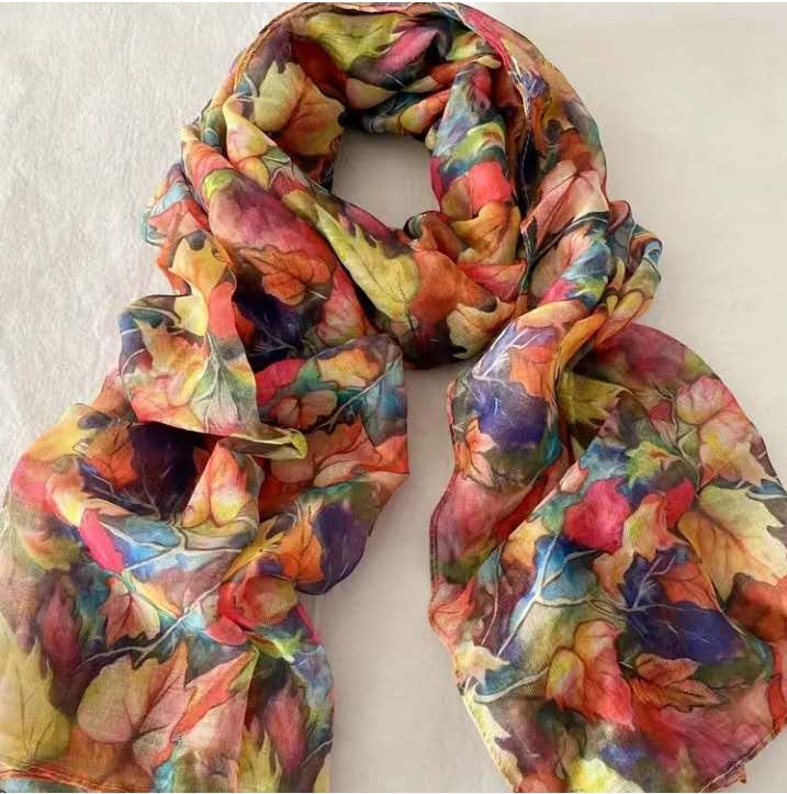 ガサグルー gasa*grue 花柄プリント大判ストール 新品
