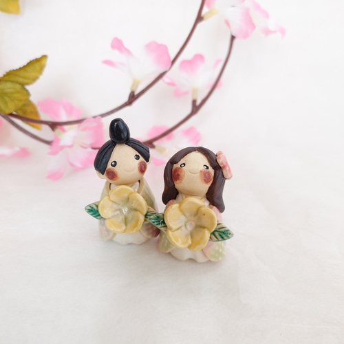 ひな人形 陶雛5 豆雛「萌」 その他置物 Atelier Mon Favori 通販