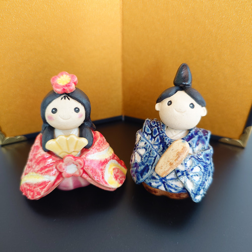 ひな人形 陶雛7 豆雛「彩」 ​ その他置物 Atelier Mon Favori 通販