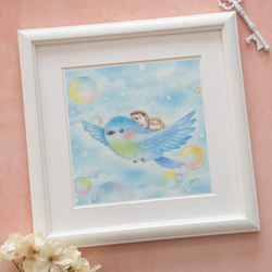 パステル原画】happy招き黒猫ちゃん ねこ パステルアート イラスト