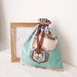 ヴィンテージスカーフ・巾着袋(whR) ポーチ tty 通販 16416351｜Creema