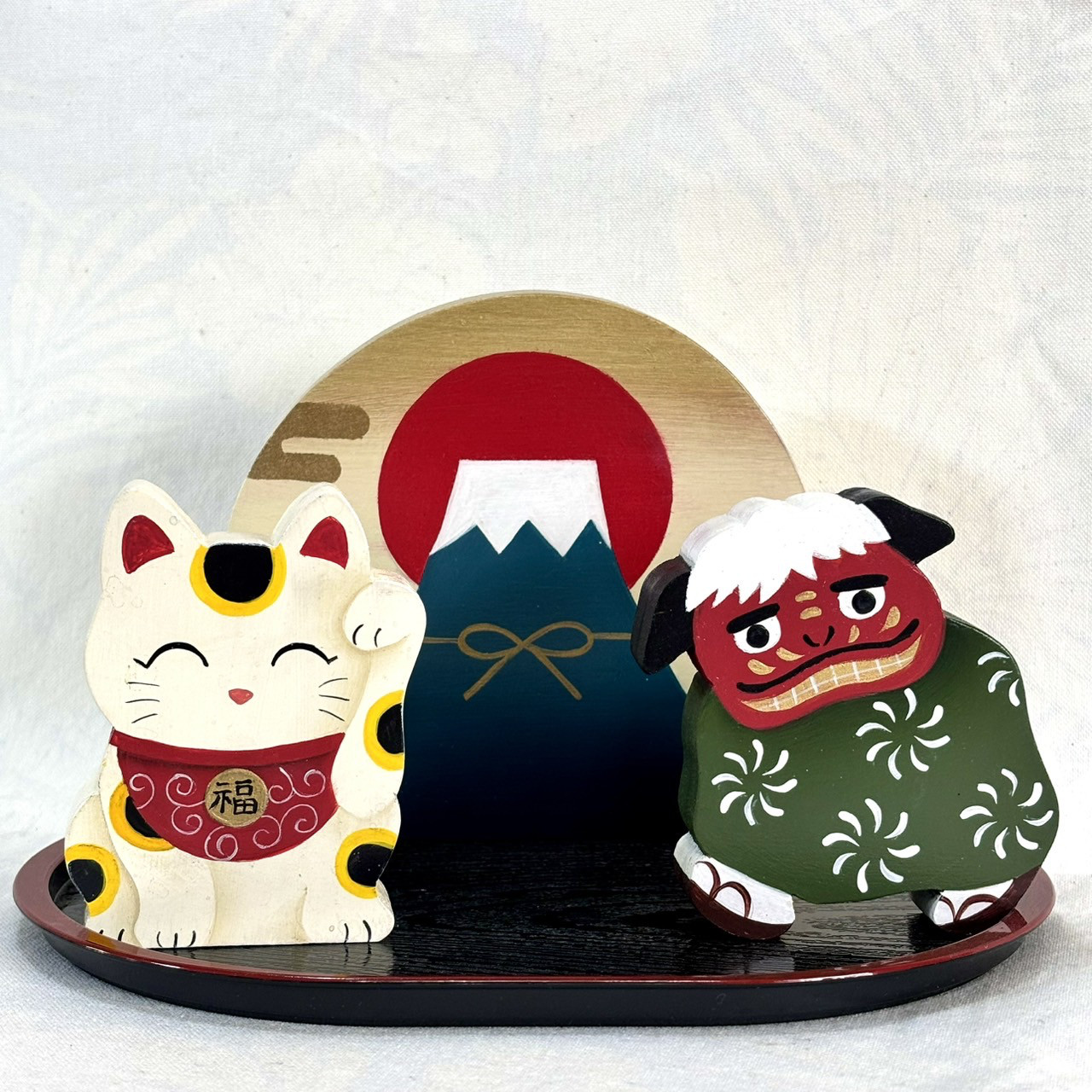 【新作】可愛い お正月インテリアセット【冬】【正月】【新年】【獅子舞】【招き猫】【富士山】【日出】