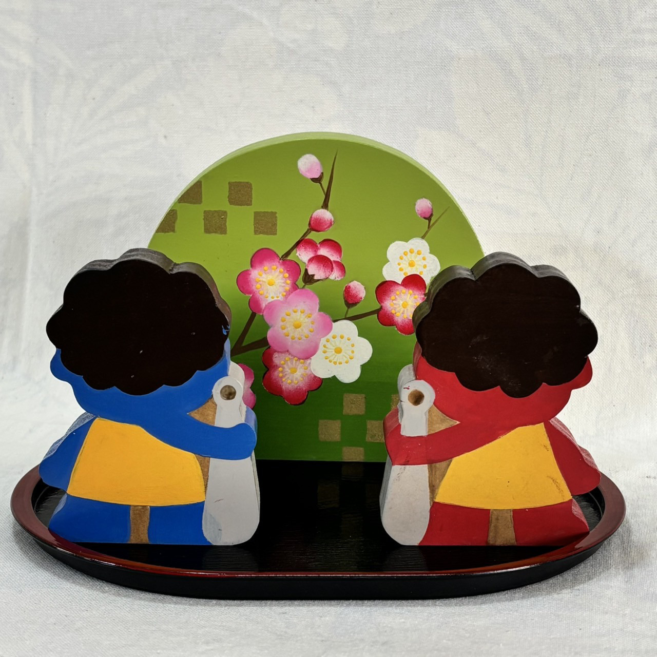 【新作】可愛い 節分インテリアセット【春】【節分】【梅】【豆まき】【鬼】【市松模様】