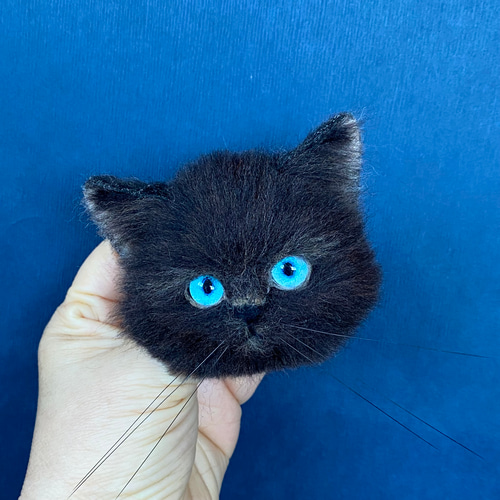 【今月の推し猫】羊毛フェルトブローチ リアル可愛いアメリカンショートヘアー 羊毛フェルト猫 ブローチ リアル可愛いアメリカンショートヘアー