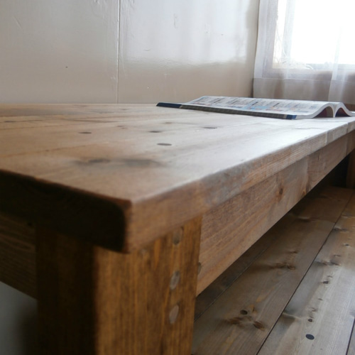 アンティーク風 机・作業台 140cm 【 DW 】＊ゆき様オーダー品＊ 机