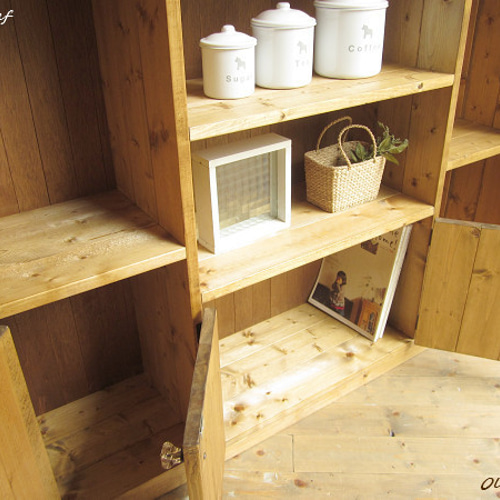 サイズ、デザインオーダー可●超ワイドキャビネット●ナチュラルブラウン●受注製作 送料がかなり安くなりました！サイズオーダー可！○超ワイド6扉