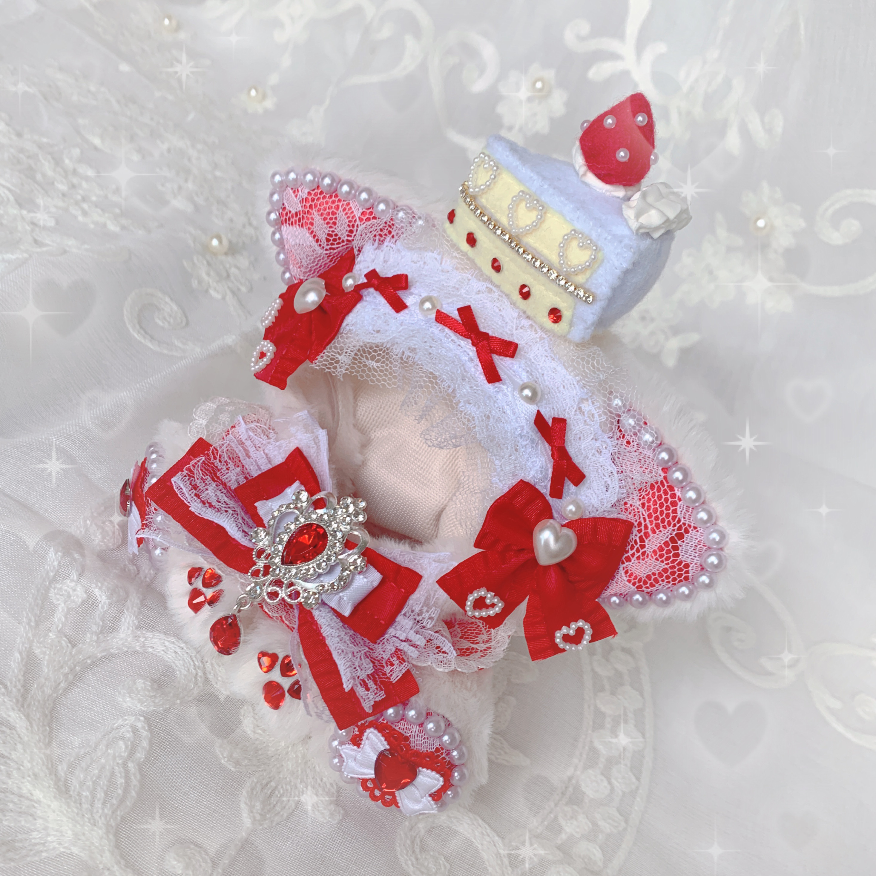 ⟡.·ぬい服 Premium⟡.·  strawberry  Angel ·̩͙꒰ঌ