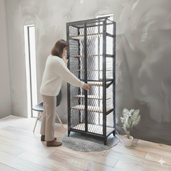 アイアンウォールラック 吊り棚 壁面棚 リキュール・お酒・観葉植物