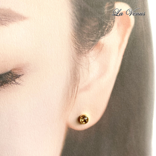 トルマリン竹 ピアス　希少新品 グリーントルマリン ピアス /c0117 ジュエリー専門店 malvaceae