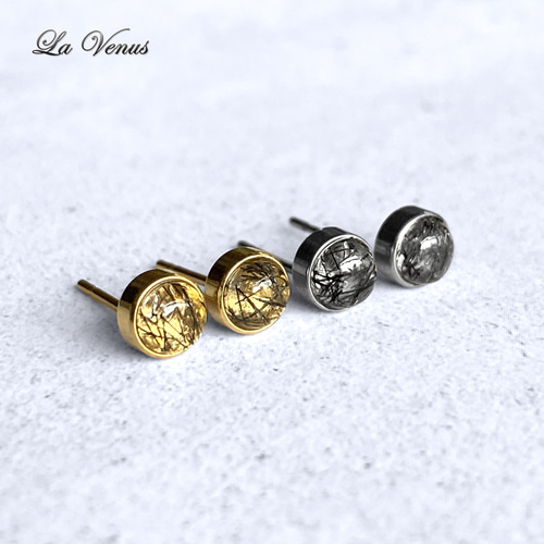 希少14kgfブラックトルマリンインムーンストーンピアス/イヤリング Kaya様専用 14kgf ブラックトルマリンインムーンストーン ピアス