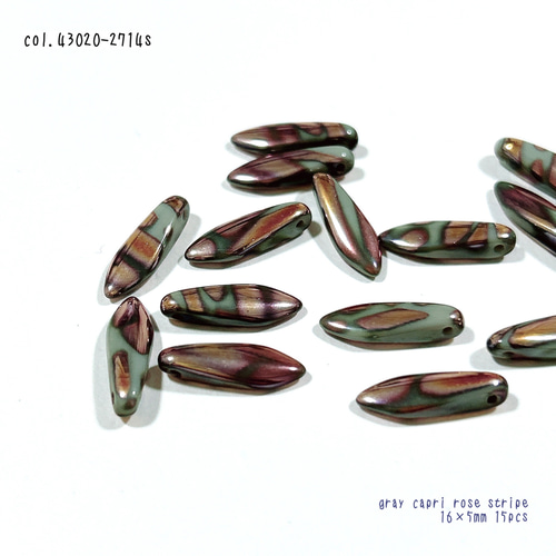 ダガー16mm15個 DSシリーズ チェコビーズ 43020-2714s ビーズ Bizen