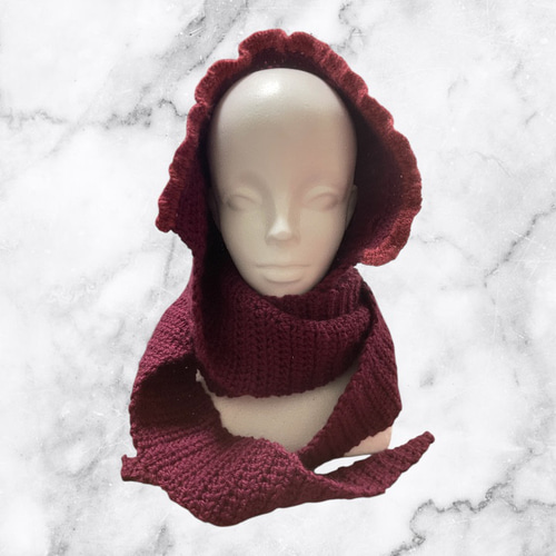 ソフィーフード フード付きマフラー ハンドメイド マフラー きらこ