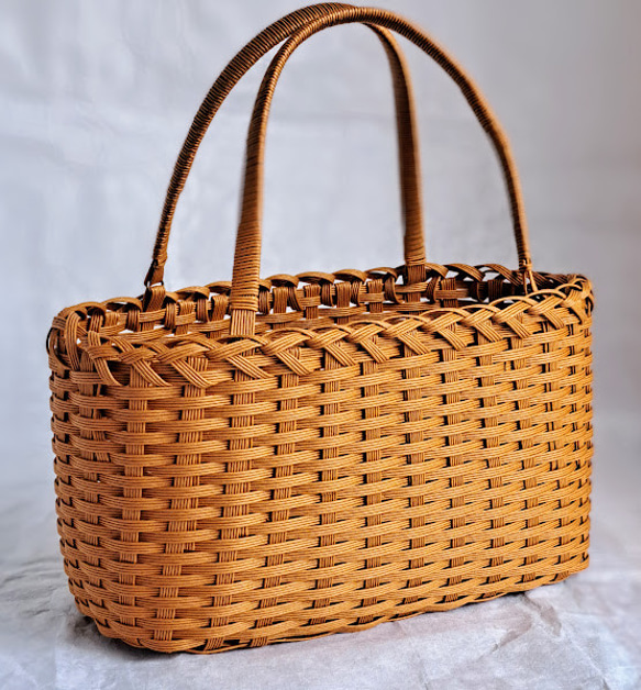 クラフトバンド】キャラメル◇ナチュラルかごバッグ かごバッグ
