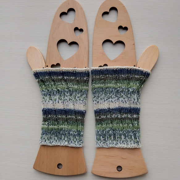 リストウォーマー☆気仙沼・森色＊洗濯機OK！ 4枚目の画像