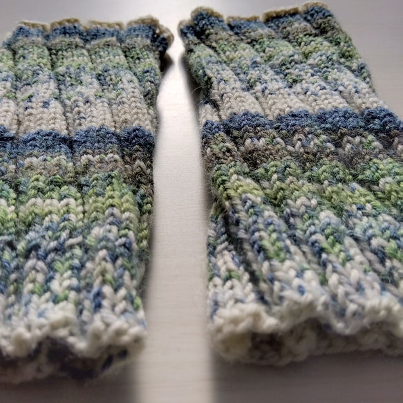 リストウォーマー☆気仙沼・森色＊洗濯機OK！ 3枚目の画像