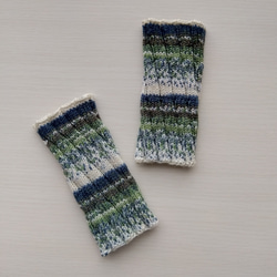 リストウォーマー☆気仙沼・森色＊洗濯機OK！ 2枚目の画像