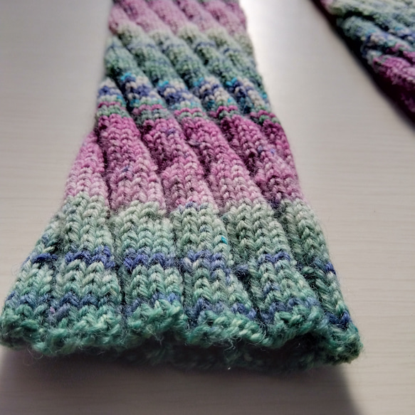 ２wayレッグウォーマー☆プルーン色＊洗濯機OK 7枚目の画像