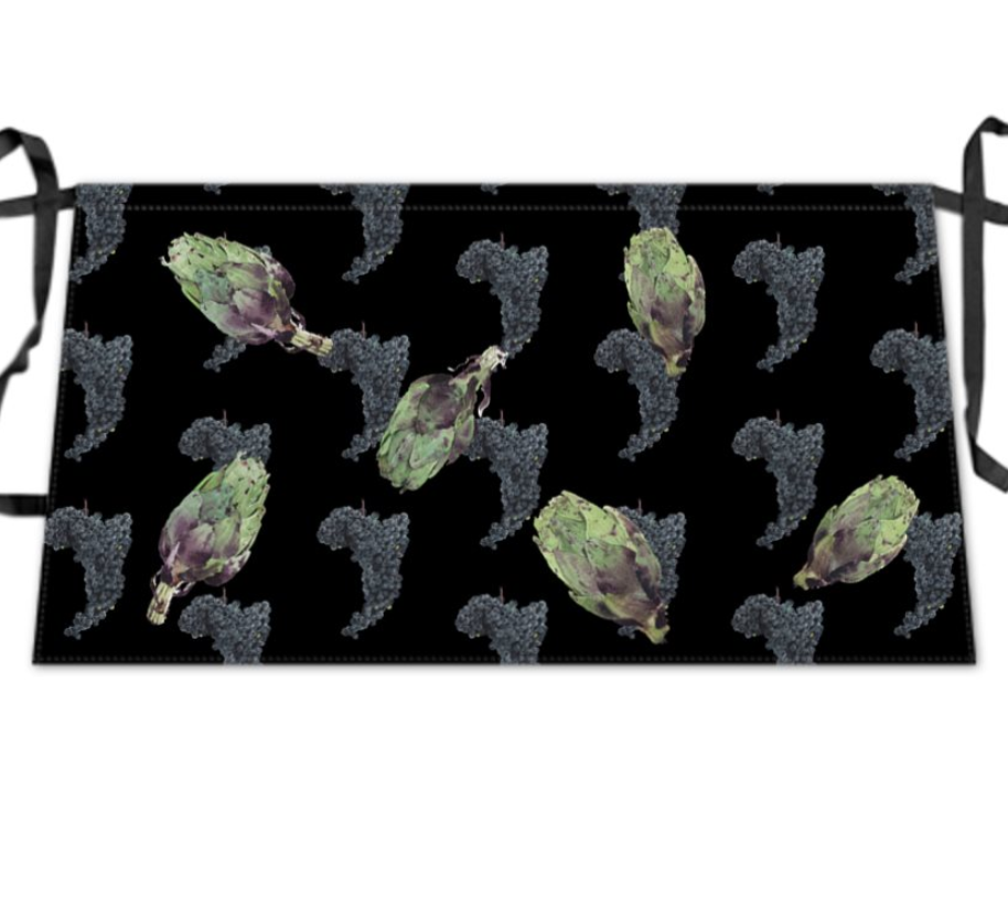 母の日　２つの生地から選べるカフェエプロン　ショートとロング