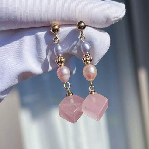 【専用】スモーキークォーツ・マザーオブパールダブレット✴︎14kgfピアスP158 K18PG スモーキークォーツ ピアス|festaria Online Shop(フェスタリア