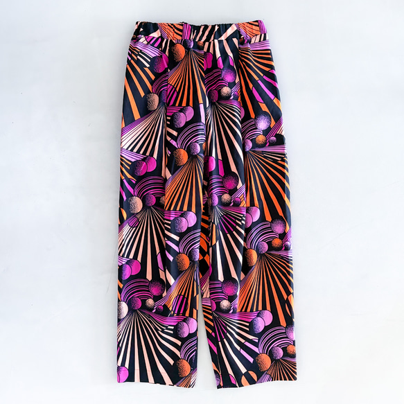 アフリカンワックスプリント タックパンツ Izinyanga ロングパンツ