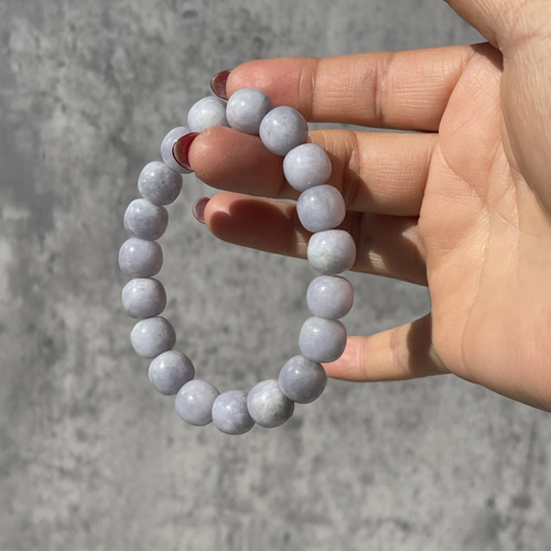 ミャンマー産 ラベンダー翡翠のブレスレット ブレスレット 天然石