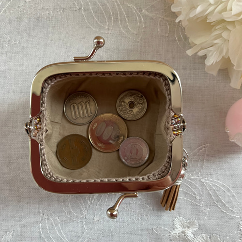 最終お値下げ【未使用・長期保管品】ビーズ財布 ビーズがま口財布 小銭入れ 最終お値下げ【未使用・長期保管品】ビーズ財布 ビーズがま口財布 小銭