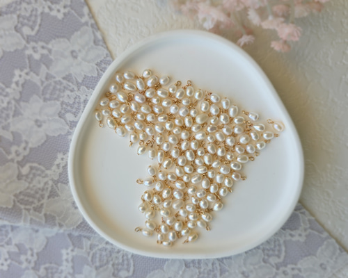 淡水パール アソート&アクセサリー セット 真珠 ハンドメイドに！ 4043_11.jpg