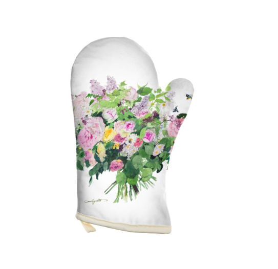 母の日　２つの生地から選べるオーブンペアミトン「黒ブドウとアーティチョーク」