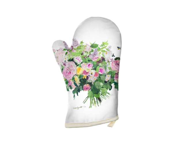 母の日　２つの生地から選べるオーブンペアミトン「黒ブドウとアーティチョーク」