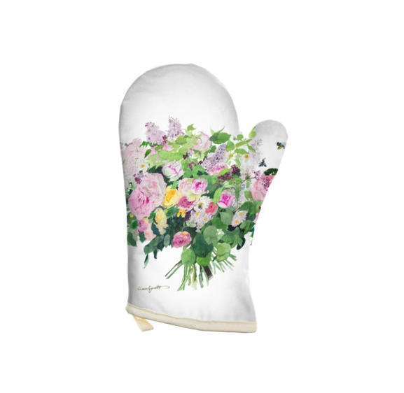 母の日　２つの生地から選べるオーブンペアミトン「黒ブドウとアーティチョーク」